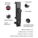 Morsetto rotante per smartphone 53-100 mm