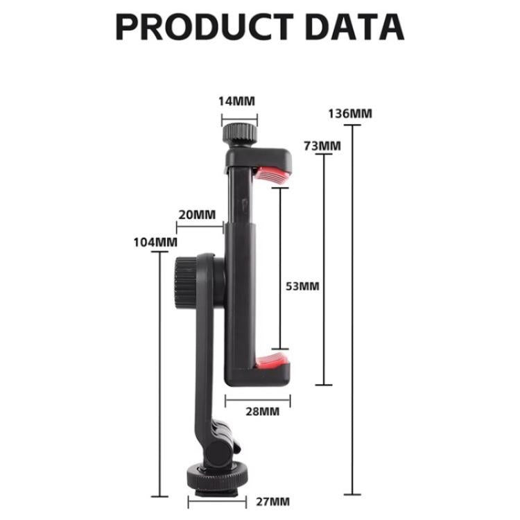Morsetto rotante per smartphone 53-100 mm