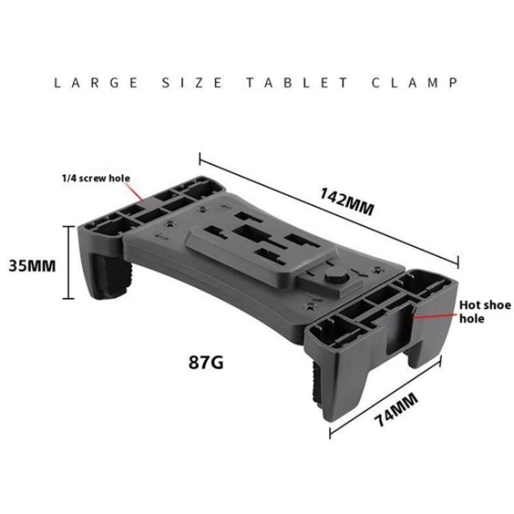 Morsetto universale per tablet e smartphone fino a 23 cm
