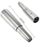 Adattatore audio JUNSUNMAY da XLR maschio a 6,35 mm femmina, XLR Male to 6.35mm Female