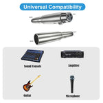 Adattatore audio JUNSUNMAY da XLR maschio a 6,35 mm femmina, XLR Male to 6.35mm Female