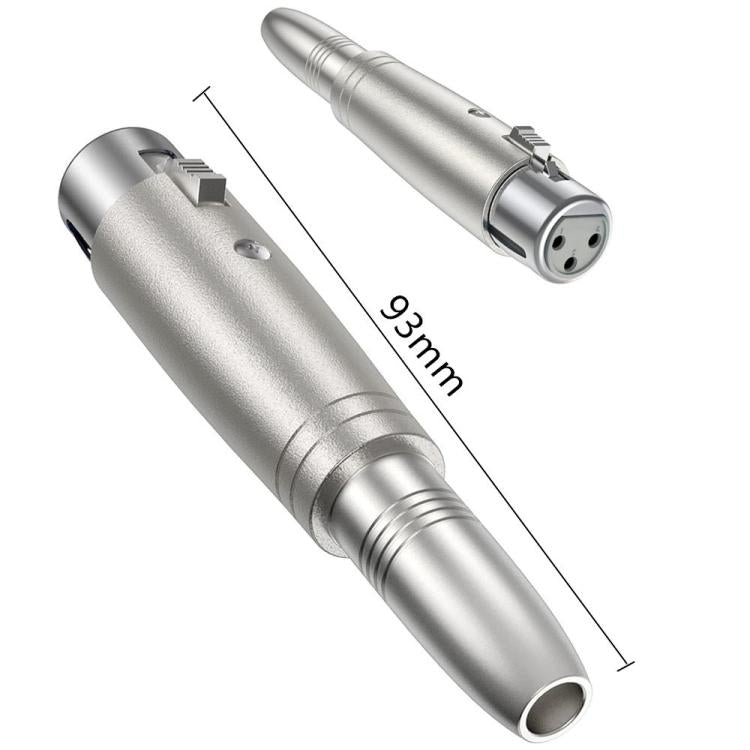 Adattatore audio JUNSUNMAY da XLR femmina a 6,35 mm femmina, XLR Female to 6.35mm Female