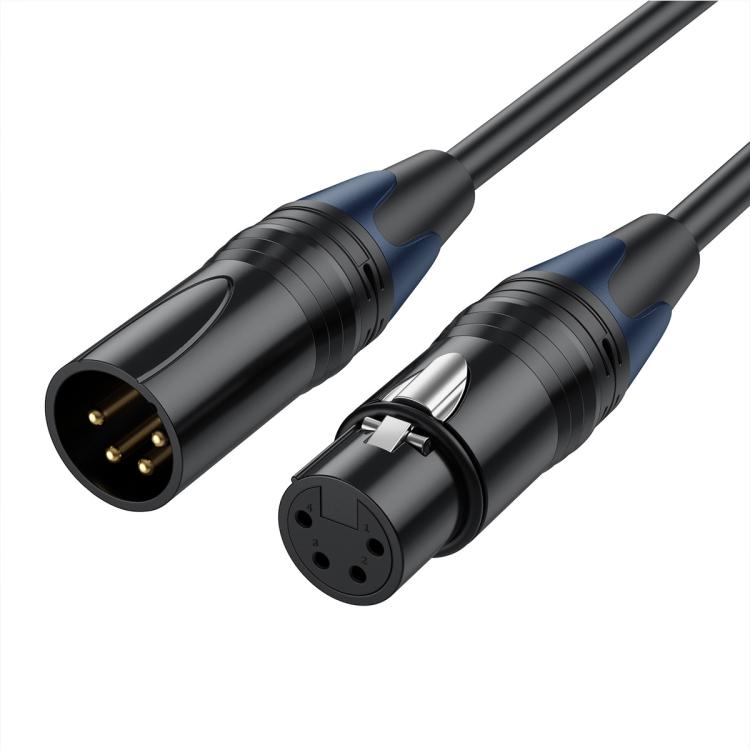 Cavo adattatore audio per cuffie JUNSUNMAY da XLR maschio a femmina a 4 pin., 0.5m, 1.8m, 3m, 5m, 10m