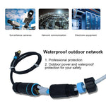 JUNSUNMAY IP68 Shielded Pure Copper Waterproof Gigabit RJ45 Ethernet Coupler for Cat5/Cat5e/Cat6/Cat7/Cat8