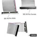JUNSUNMAY 40 Pin IDE Female to Male HD Extension Cable for 3.5 & 5.25 Inch IDE Drives, F to M