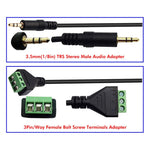 Cavo di collegamento balum audio stereo da 3,5 mm maschio a 3 pin JUNSUNMAY, lunghezza: 30 cm, 3.5mm Male to 3 Pin
