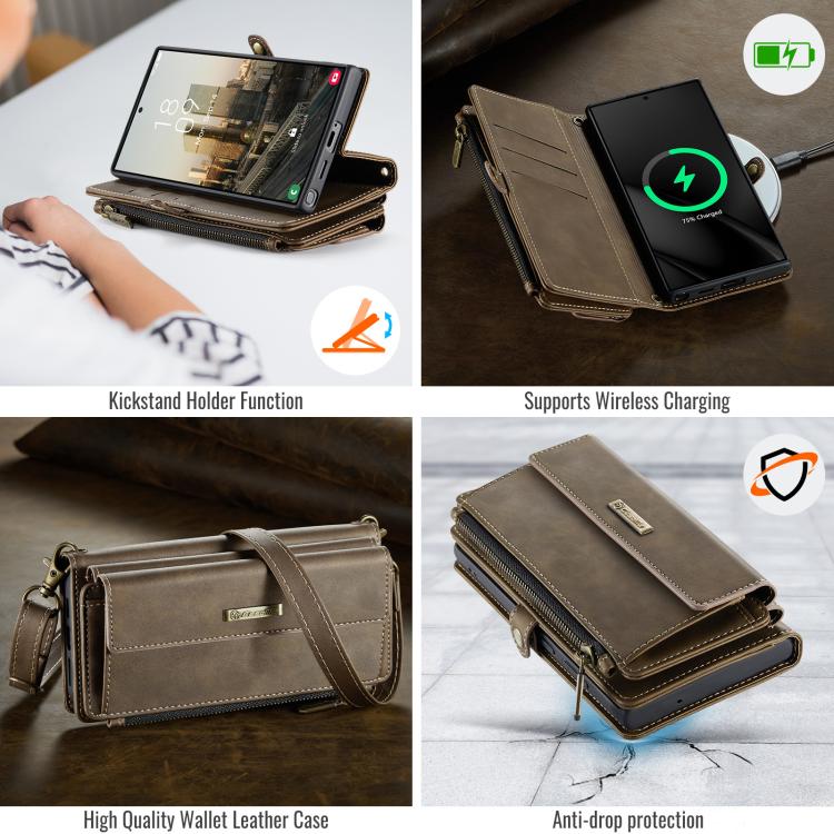 Custodia in pelle con blocco RFID per Samsung Galaxy S22 Ultra 5G SYA002898712B B5687