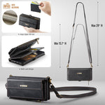 Custodia per telefono CaseMe C39 con cerniera, portafoglio in pelle e tracolla, con protezione RFID e chiusura a zip., For Samsung Galaxy S21 5G, For Samsung Galaxy S21+ 5G, For Samsung Galaxy S21 Ultra 5G, For Samsung Galaxy S20 FE 5G