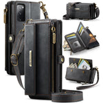 Custodia per telefono CaseMe C39 con cerniera, portafoglio in pelle e tracolla, con protezione RFID e chiusura a zip., For Samsung Galaxy S21 5G, For Samsung Galaxy S21+ 5G, For Samsung Galaxy S21 Ultra 5G, For Samsung Galaxy S20 FE 5G
