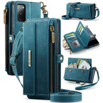 Custodia per telefono CaseMe C39 con cerniera, portafoglio in pelle e tracolla, con protezione RFID e chiusura a zip., For Samsung Galaxy S21 5G, For Samsung Galaxy S21+ 5G, For Samsung Galaxy S21 Ultra 5G, For Samsung Galaxy S20 FE 5G