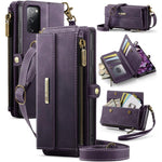 Custodia per telefono CaseMe C39 con cerniera, portafoglio in pelle e tracolla, con protezione RFID e chiusura a zip., For Samsung Galaxy S21 5G, For Samsung Galaxy S21+ 5G, For Samsung Galaxy S21 Ultra 5G, For Samsung Galaxy S20 FE 5G