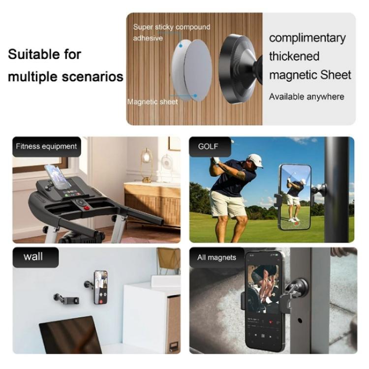 Supporto magnetico regolabile 360° per smartphone 4,7-7 pollici