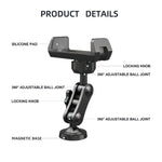 Supporto magnetico regolabile 360° per smartphone 4,7-7 pollici