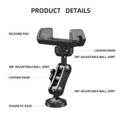 Supporto magnetico regolabile 360° per smartphone 4,7-7 pollici