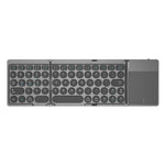 KF86 MAX Foldable Wireless Bluetooth-Compatible Keyboard With Touchpad, With Touchpad