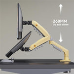 Braccio per monitor regolabile in altezza NORTH BAYOU F80, compatibile con schermi da 17-30 pollici e supporti da scrivania.