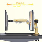 Braccio per monitor regolabile in altezza NORTH BAYOU F80, compatibile con schermi da 17-30 pollici e supporti da scrivania.
