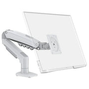 Supporto da scrivania meccanico regolabile in altezza NORTH BAYOU F80 bianco per monitor da 17-30 pollici., F80