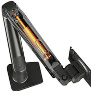 Supporto da scrivania meccanico regolabile in altezza NORTH BAYOU F80 bianco per monitor da 17-30 pollici., F80