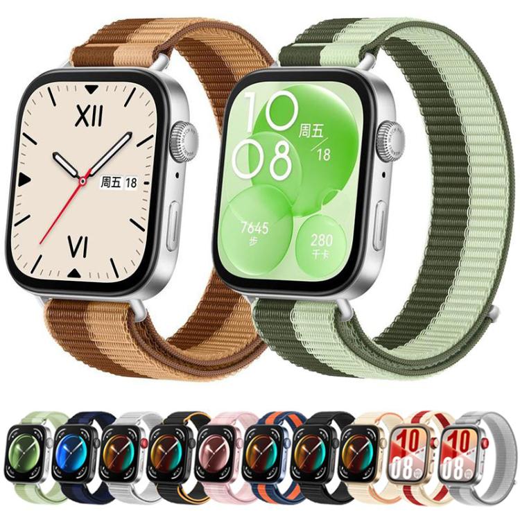 Cinturino per orologio in nylon con chiusura a strappo in velcro., For Huawei Watch Fit 5 / Fit 5 Pro / Fit 4