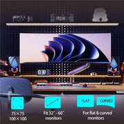 Supporto per monitor da gioco NORTH BAYOU G60 da 32-60 pollici, piatto, ultrawide, curvo, con braccio sospeso., G60