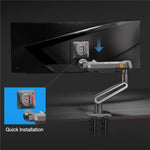 Supporto ergonomico piatto e curvo NORTH BAYOU A6 per monitor ultrawide da 27 a 50 pollici., A6