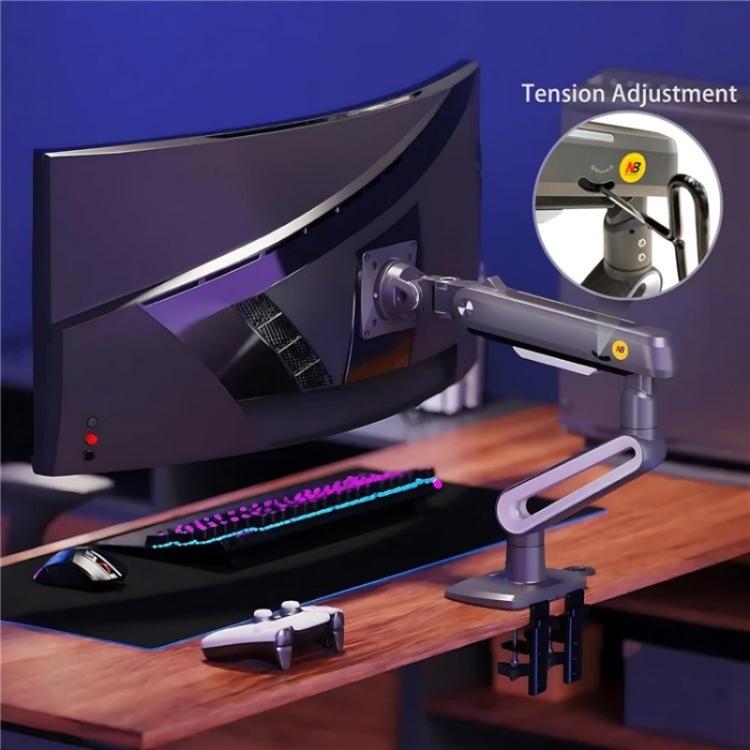 Supporto ergonomico piatto e curvo NORTH BAYOU A6 per monitor ultrawide da 27 a 50 pollici., A6