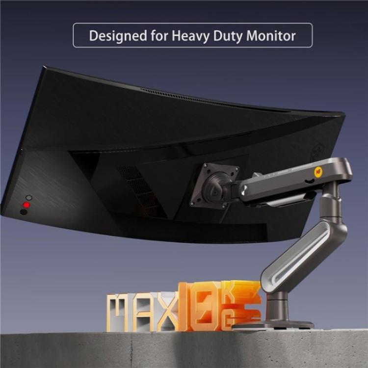 Supporto ergonomico piatto e curvo NORTH BAYOU A6 per monitor ultrawide da 27 a 50 pollici., A6