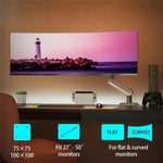 Supporto ergonomico piatto e curvo NORTH BAYOU A6 per monitor ultrawide da 27 a 50 pollici., A6
