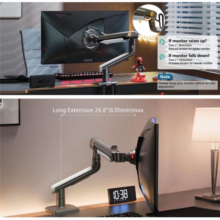 Braccio supporto monitor curvo ultrawide NORTH BAYOU A5