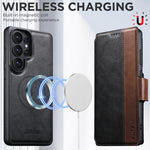 Custodia per telefono Suteni Q07 2 in 1 multifunzione con portafoglio rimovibile e MagSafe, For Samsung Galaxy S26 Ultra 5G, For Samsung Galaxy S25 Ultra 5G, For Samsung Galaxy S24 Ultra 5G, For Samsung Galaxy S23 Ultra 5G, For Samsung Galaxy S22 Ultra 5G