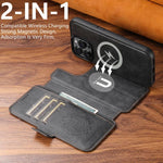 Custodia per telefono Suteni Q07 2 in 1 multifunzione con portafoglio rimovibile e MagSafe, For iPhone 12 Pro
