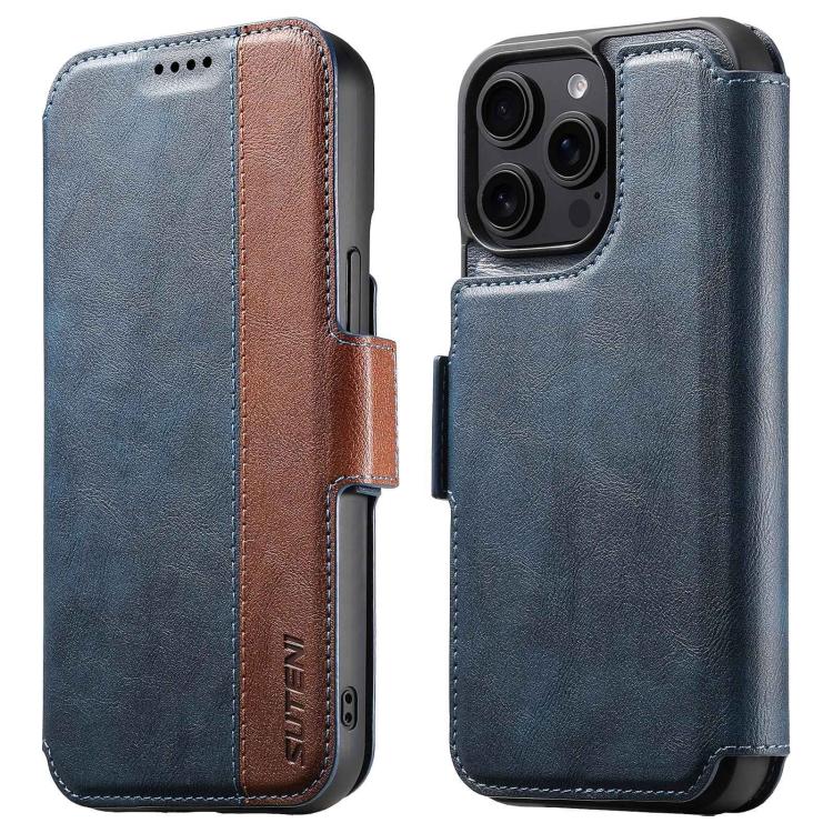 Custodia per telefono Suteni Q07 2 in 1 multifunzione con portafoglio rimovibile e MagSafe, For iPhone 12 Pro