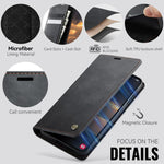 Custodia per telefono CaseMe 033 con fodera in pelle di vitello, inserti in microfibra e protezione RFID., For Samsung Galaxy A56 5G, For Samsung Galaxy A26, For Samsung Galaxy A36 5G, For Samsung Galaxy S25 Ultra 5G