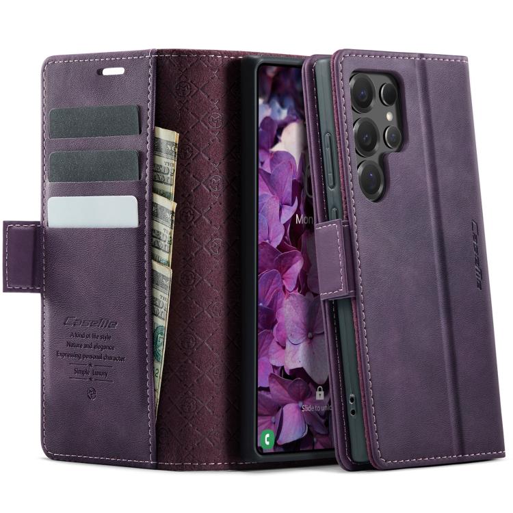 Custodia per telefono CaseMe 033 con fodera in pelle di vitello, inserti in microfibra e protezione RFID., For Samsung Galaxy A56 5G, For Samsung Galaxy A26, For Samsung Galaxy A36 5G, For Samsung Galaxy S25 Ultra 5G