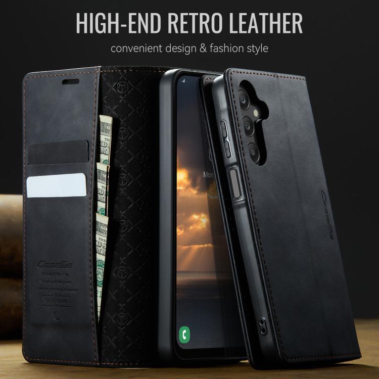 Custodia per telefono CaseMe 033 con fodera in pelle di vitello, inserti in microfibra e protezione RFID., For Samsung Galaxy A16 5G, For Samsung Galaxy A55, For Samsung Galaxy A35 5G, For Samsung Galaxy S24 Ultra 5G