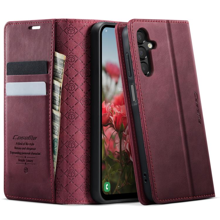 Custodia per telefono CaseMe 033 con fodera in pelle di vitello, inserti in microfibra e protezione RFID., For Samsung Galaxy A16 5G, For Samsung Galaxy A55, For Samsung Galaxy A35 5G, For Samsung Galaxy S24 Ultra 5G