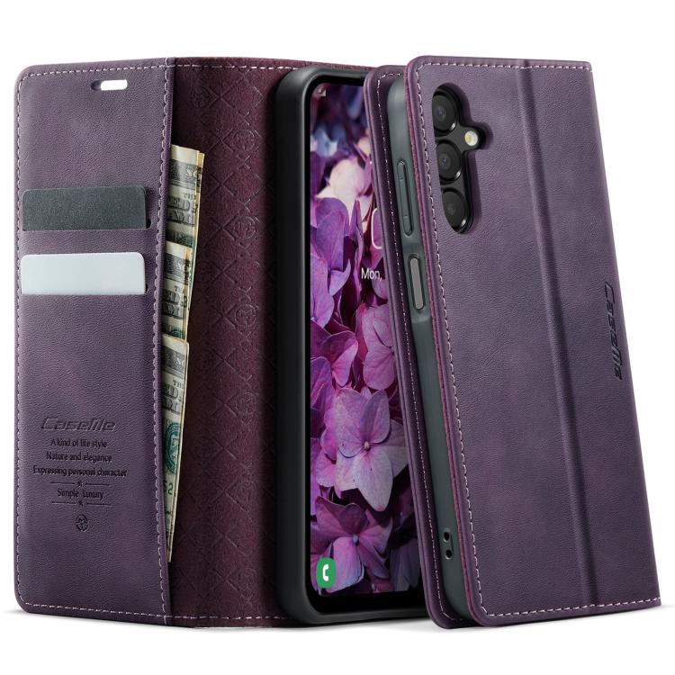 Custodia per telefono CaseMe 033 con fodera in pelle di vitello, inserti in microfibra e protezione RFID., For Samsung Galaxy A16 5G, For Samsung Galaxy A55, For Samsung Galaxy A35 5G, For Samsung Galaxy S24 Ultra 5G
