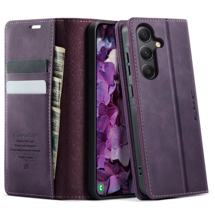 Custodia per telefono CaseMe 033 con fodera in pelle di vitello, inserti in microfibra e protezione RFID., For Samsung Galaxy A16 5G, For Samsung Galaxy A55, For Samsung Galaxy A35 5G, For Samsung Galaxy S24 Ultra 5G