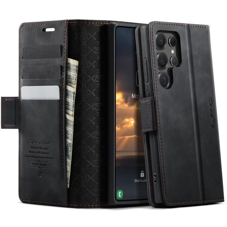 Custodia per telefono CaseMe 033 con fodera in pelle di vitello, inserti in microfibra e protezione RFID., For Samsung Galaxy A16 5G, For Samsung Galaxy A55, For Samsung Galaxy A35 5G, For Samsung Galaxy S24 Ultra 5G