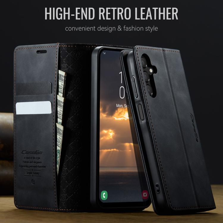 Custodia per telefono CaseMe 033 con fodera in pelle di vitello, inserti in microfibra e protezione RFID., For Samsung Galaxy A15, For Samsung Galaxy A25, For Samsung Galaxy S23 FE 5G, For Samsung Galaxy A24 4G