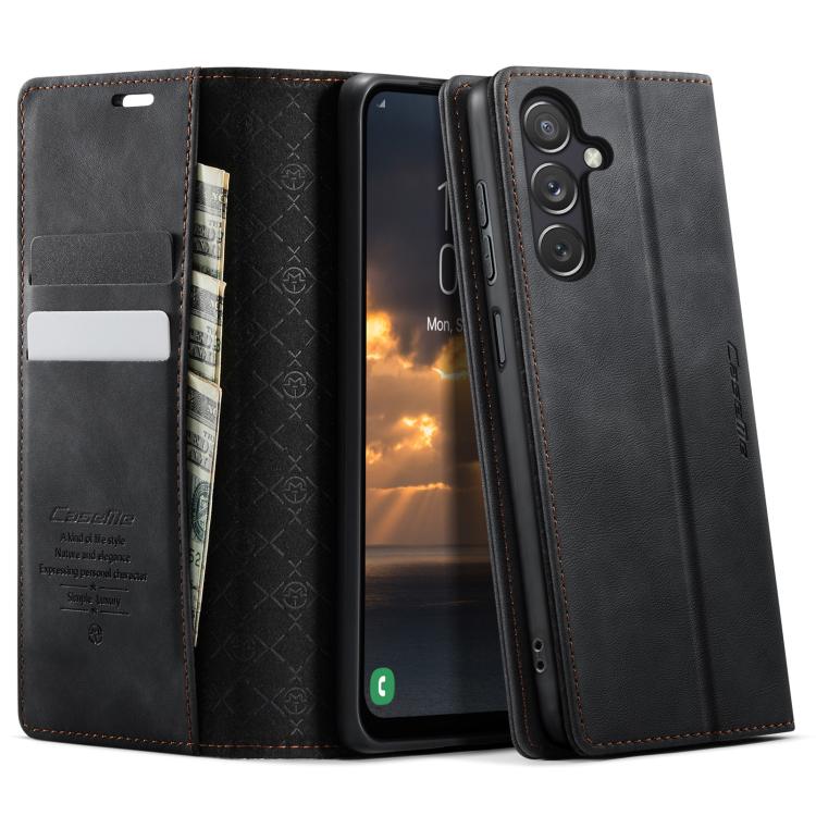 Custodia per telefono CaseMe 033 con fodera in pelle di vitello, inserti in microfibra e protezione RFID., For Samsung Galaxy A15, For Samsung Galaxy A25, For Samsung Galaxy S23 FE 5G, For Samsung Galaxy A24 4G