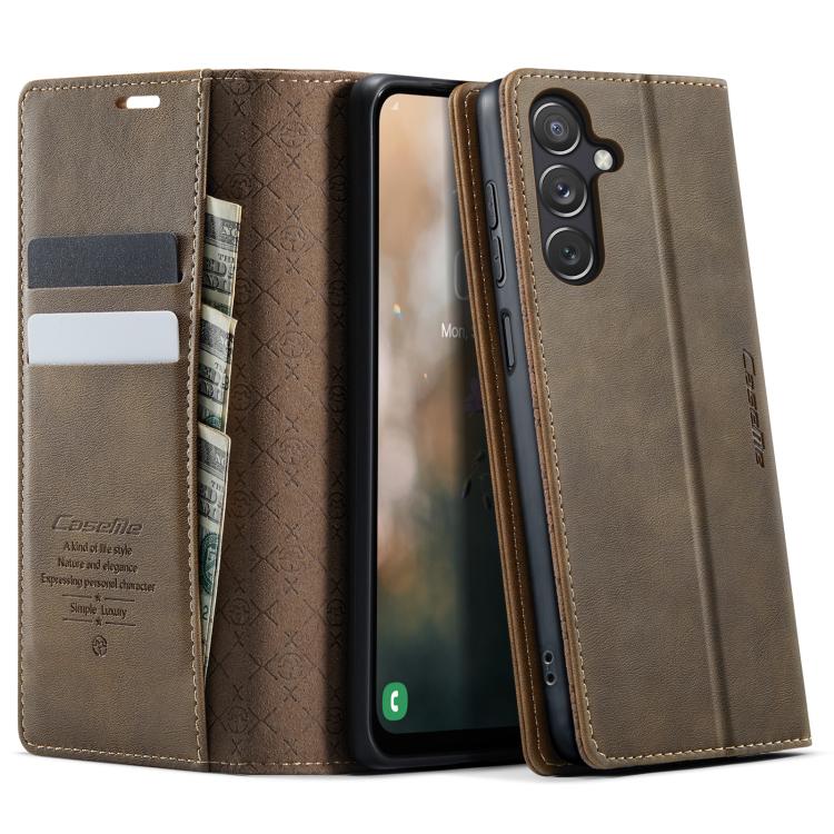 Custodia per telefono CaseMe 033 con fodera in pelle di vitello, inserti in microfibra e protezione RFID., For Samsung Galaxy A15, For Samsung Galaxy A25, For Samsung Galaxy S23 FE 5G, For Samsung Galaxy A24 4G