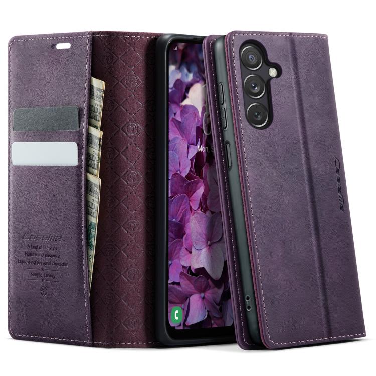 Custodia per telefono CaseMe 033 con fodera in pelle di vitello, inserti in microfibra e protezione RFID., For Samsung Galaxy A15, For Samsung Galaxy A25, For Samsung Galaxy S23 FE 5G, For Samsung Galaxy A24 4G