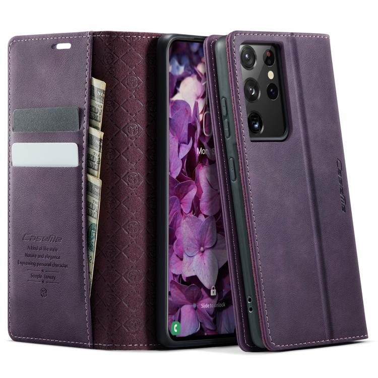Custodia per telefono CaseMe 033 con fodera in pelle di vitello, inserti in microfibra e protezione RFID., For Samsung Galaxy S21 Ultra 5G, For Samsung Galaxy Note20 Ultra, For Samsung Galaxy S20 Ultra, For Samsung Galaxy S20