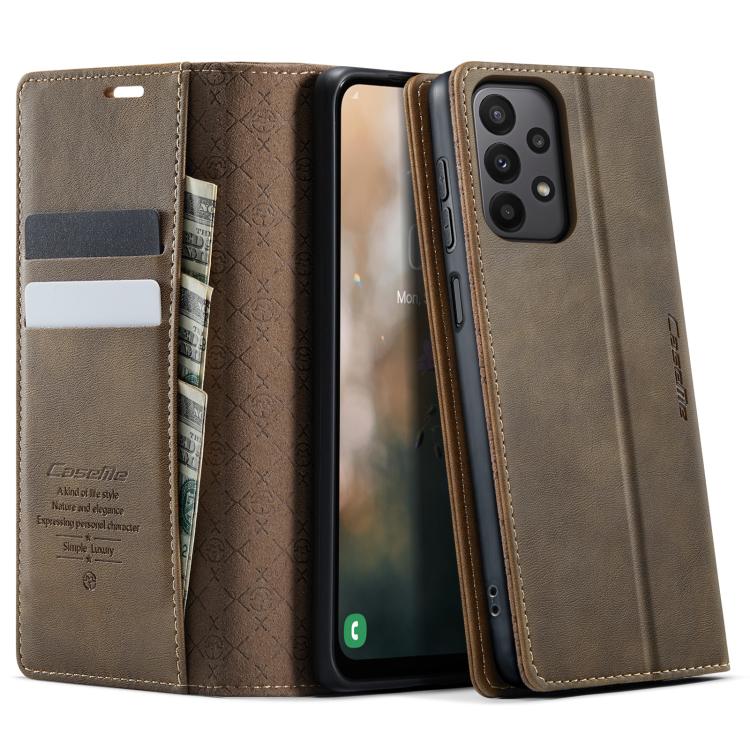 Custodia per telefono CaseMe 033 con fodera in pelle di vitello, inserti in microfibra e protezione RFID., For Samsung Galaxy S23 5G, For Samsung Galaxy A12 5G, For Samsung Galaxy S20 FE, For Samsung Galaxy A23 / M23