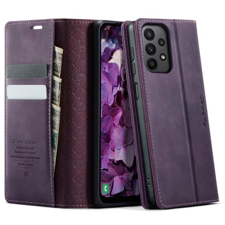 Custodia per telefono CaseMe 033 con fodera in pelle di vitello, inserti in microfibra e protezione RFID., For Samsung Galaxy S23 5G, For Samsung Galaxy A12 5G, For Samsung Galaxy S20 FE, For Samsung Galaxy A23 / M23