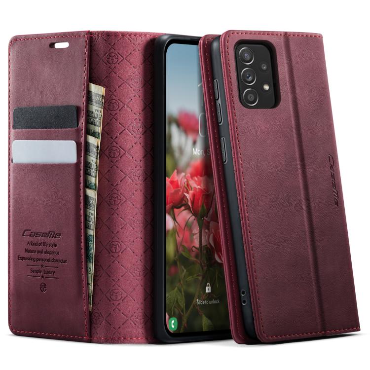 Custodia per telefono CaseMe 033 con fodera in pelle di vitello, inserti in microfibra e protezione RFID., For Samsung Galaxy A14, For Samsung Galaxy A13 / A04s, For Samsung Galaxy A52 / A52s 5G, For Samsung Galaxy A50s / A30s