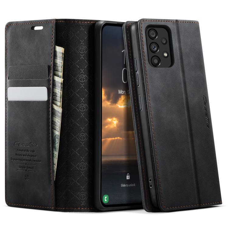 Custodia per telefono CaseMe 033 con fodera in pelle di vitello, inserti in microfibra e protezione RFID., For Samsung Galaxy A53, For Samsung Galaxy A33 5G, For Samsung Galaxy S22 Ultra 5G, For Samsung Galaxy S22+ 5G