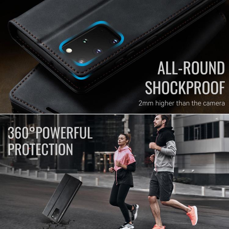 Custodia per telefono CaseMe 033 con fodera in pelle di vitello, inserti in microfibra e protezione RFID., For Samsung Galaxy S20+, For Samsung Galaxy A51, For Samsung Galaxy Note10+, For Samsung Galaxy S10+